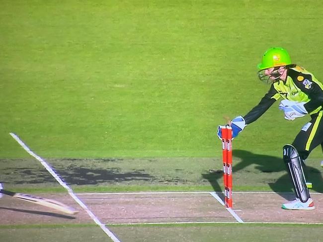 This stumping was given not out.