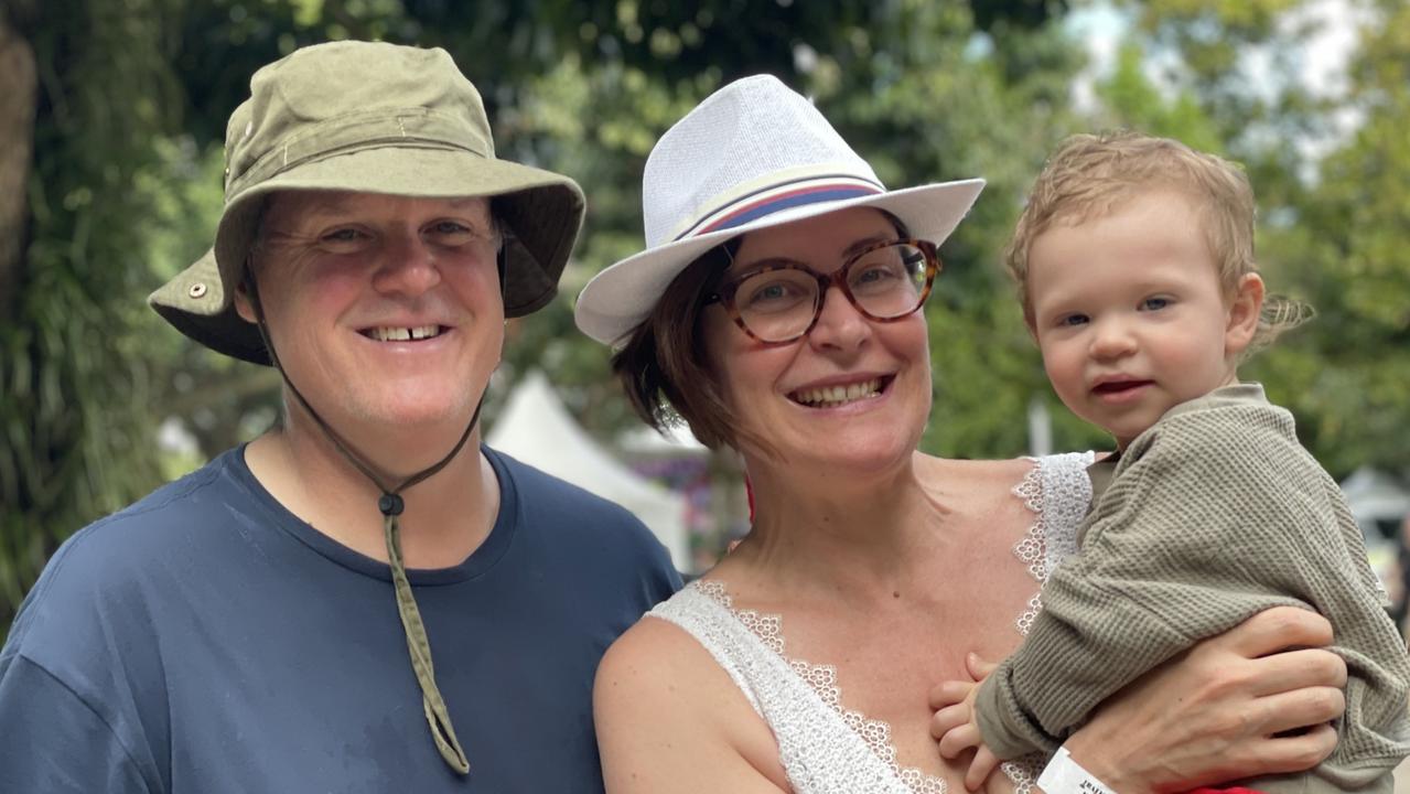 Cairns Italian Festival 2023: Gerard, Sara and Will Haslinger.. Picture: Bronwyn Farr