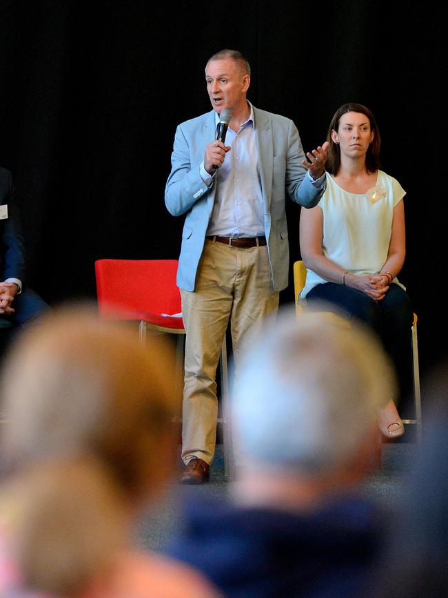 The Premier responds to the panel and all jurors after receiving the report. Pic: Mark Brake