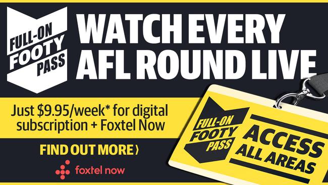 AFL promo for Full-On Footy Pass subs offer