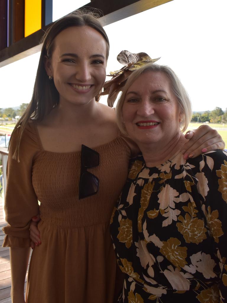 Shannon Gilmore and Lyndel Slatter at The Gympie Times Ladies Race Day.