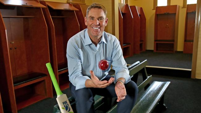 Shane Warne at the Foxtel launch their Summer of Cricket at the SCG. Picture: Toby Zerna