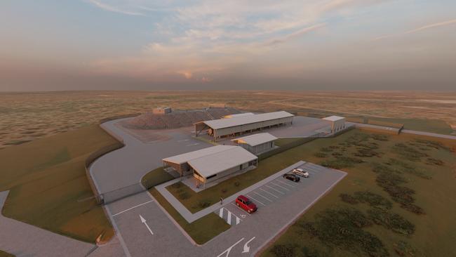 Mock-up graphics of the upgrades to RAAF Base Tindal’s aviation fuel farm.