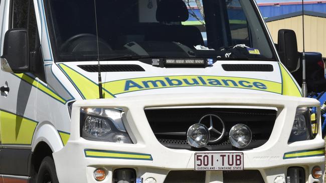 Emergency crews have rushed to free a man who became stuck after falling down a creek bank at a regional town along the Bruce hwy.