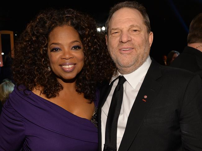 Oprah Winfrey and producer Harvey Weinstein worked together on two movies. Picture: Michael Buckner/WireImage