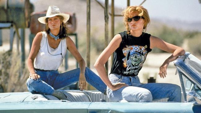 Geena Davis, right, learned it was possible to be both nice and assertive while working with Susan Sarandon on box-office hit Thelma & Louise.