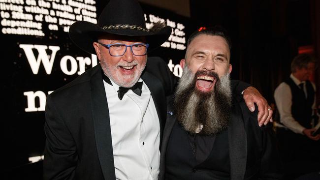 Chris Kenny with Senator Price’s husband Colin Lillie at The Australian's 60th Anniversary Gala Dinner last year.