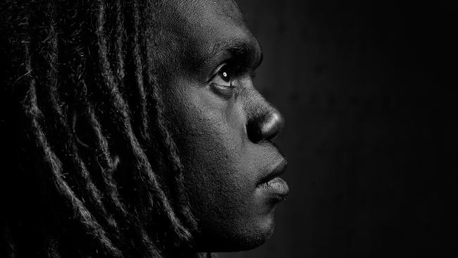 McDonald-Tipungwuti’s love for his mum and family help him through his lowest moments. Picture: AFL Media