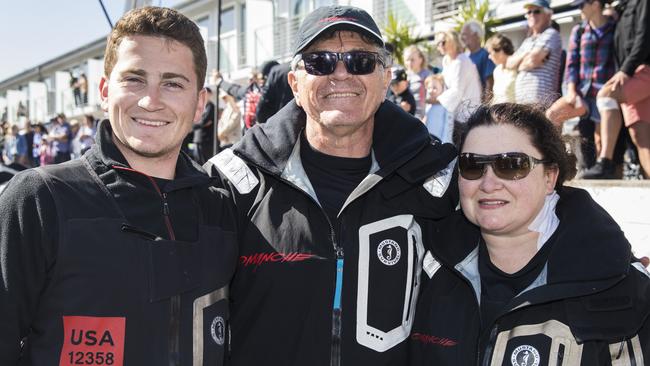 James, Jim and Samantha Cooney at the end of last year’s race. Pic: Andrea Francolini.