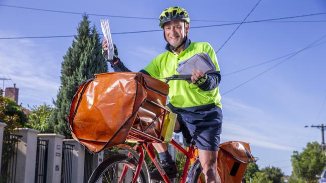 MELBOURNE, AUSTRALIA - Herald Sun Photos January 12th, 2021: Thanks a Million - Postie. Postal worker John Augello.Picture by Wayne Taylor