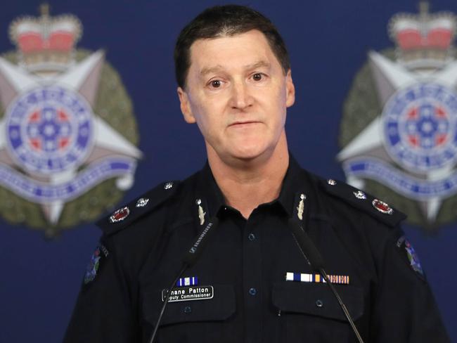 Acting Chief Commissioner Shane Patton says African youth gangs are a significant problem. Picture: Aaron Francis