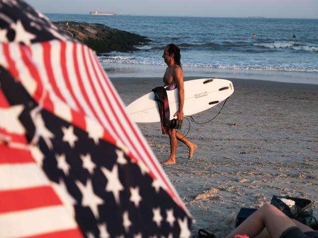 The first shark attacks began on the US’s July 4 holiday. Picture; AFP