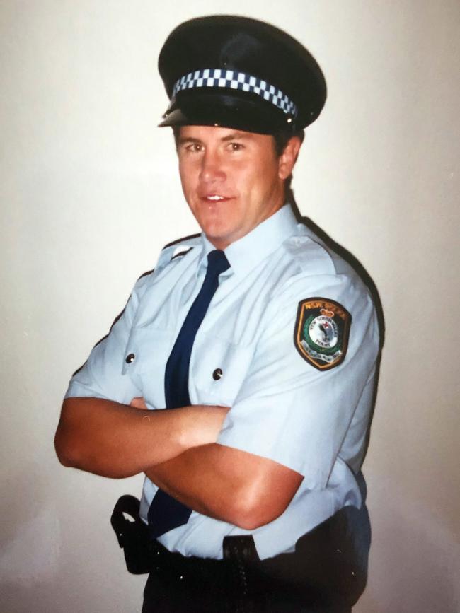 Former NSW police officer Ben Smith when he just joined the NSW Police. Picture: Sam Ruttyn