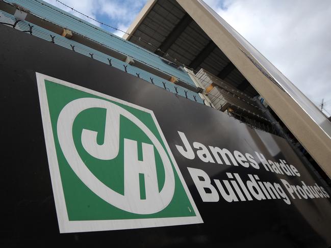 A sign for James Hardie Industries NV is displayed at the company's distribution center in Melbourne, Australia, on Wednesday, Feb. 11, 2009. James Hardie Industries NV, the biggest seller of home siding in the U.S., said third-quarter earnings fell 56 percent amid the worst housing slump since the Great Depression. Photographer: Carla Gottgens/Bloomberg News