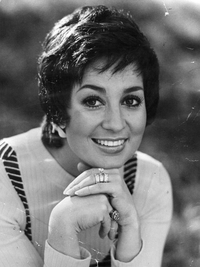 1976: Wills before making a return to Channel 7 as weather girl for a month. March, 1976. Photo: News Corp.