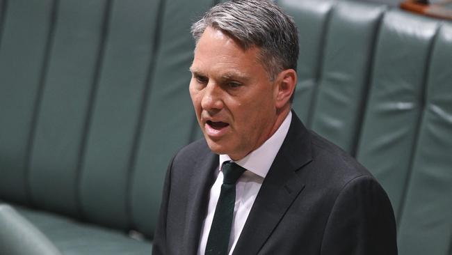 CANBERRA, AUSTRALIA, NewsWire Photos. OCTOBER 16, 2023: Deputy Prime Minister and Minister for Defence, Richard Marles in the House of Representatives at Parliament House in Canberra. Picture: NCA NewsWire / Martin Ollman