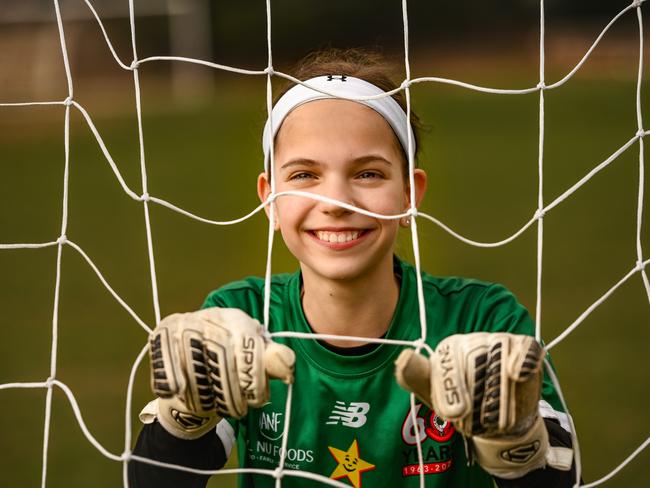 12-year-old Mia Staykov has been nominated for a 2023 School Sports Award. Picture: Child Expressions Photography