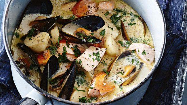 Fish and Mussel Chowder. Picture: Guy Bailey