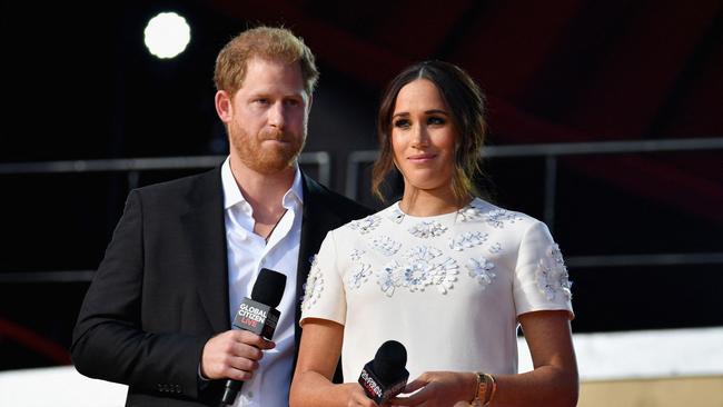 Harry and Meghan’s Spotify deal has ended. Picture: Angela Weiss/AFP