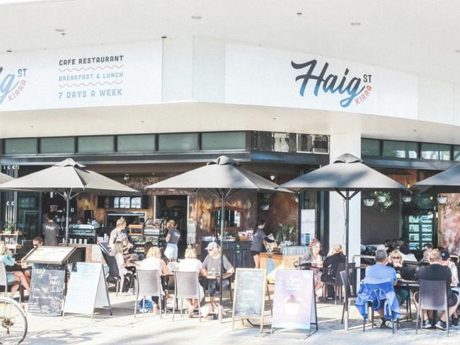 Premier Annastacia Palaszczuk visited Haig St Cafe about one hour after a confirmed Covid case on September 27. Picture: Instagram