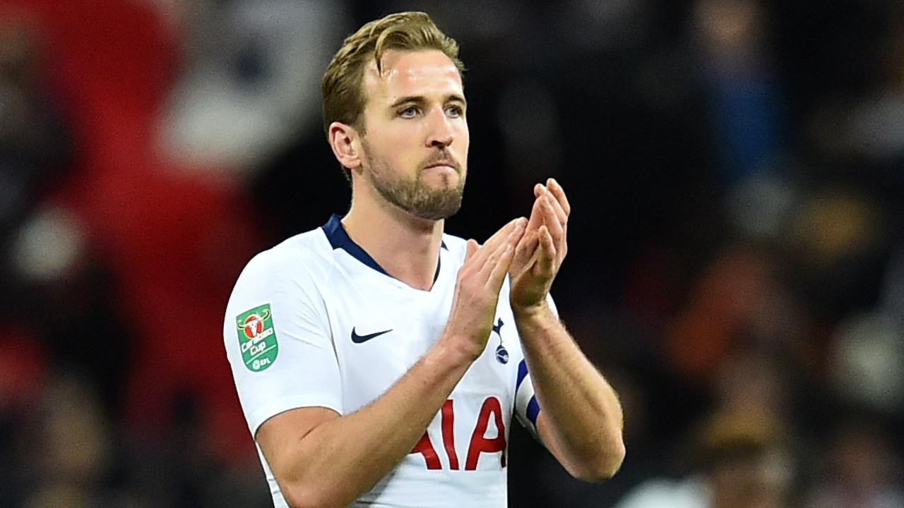 Tottenham Hotspur's English striker Harry Kane