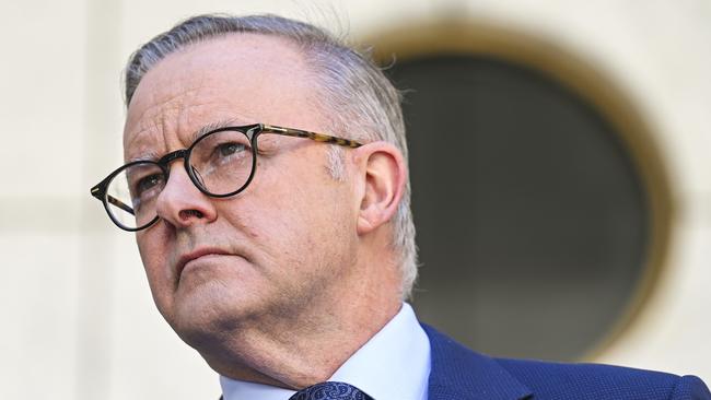 Anthony Albanese flew out to Washington on Sunday for an official state visit and dinner at the White House. Picture: Martin Ollman/NCA NewsWire