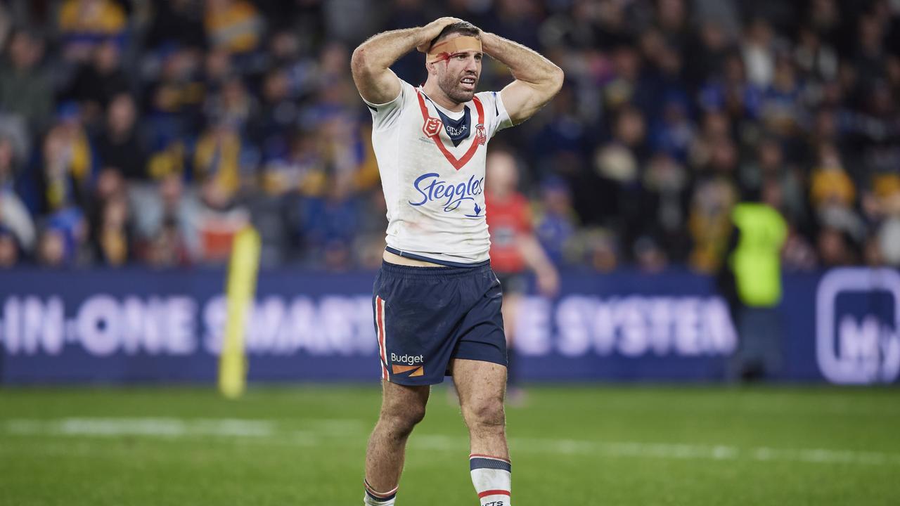 The Roosters are outside the eight after one of the worst games of the year. Picture: Brett Hemmings/Getty Images