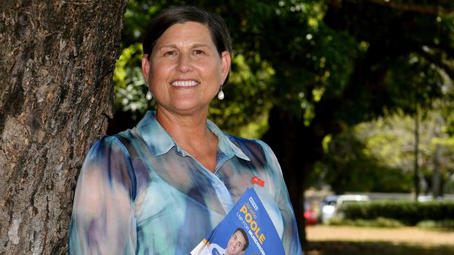 LNP candidate Janelle Poole at the Aitkenvale PCYC. She said she worked hard but that the final outcome was “in the lap of the gods”. Picture: Evan Morgan