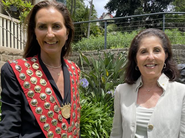 Woollahra Mayor Susan Wynne and deputy mayor Isabelle Shapiro.