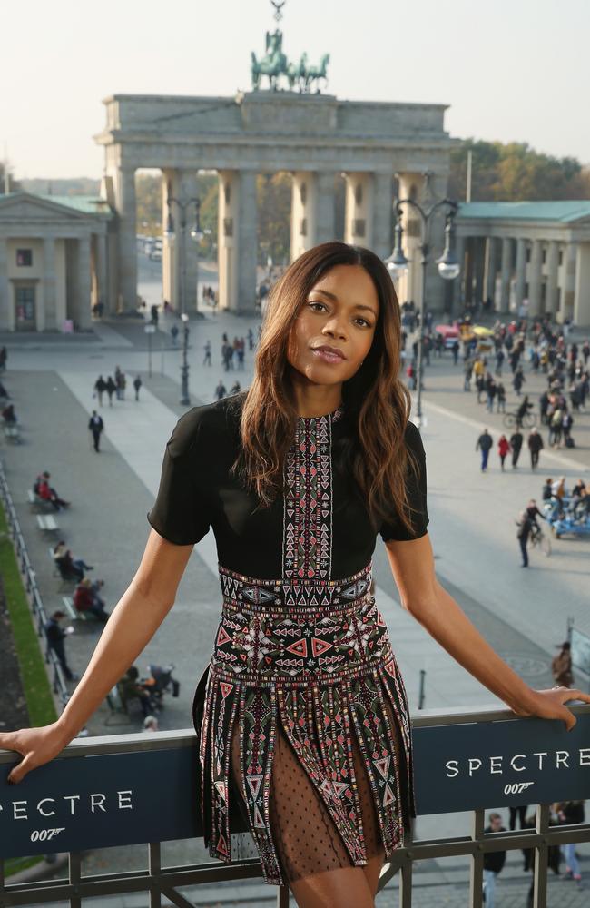 Positive step for Moneypenny ... Naomie Harris promoting Spectre in Berlin, 2015.