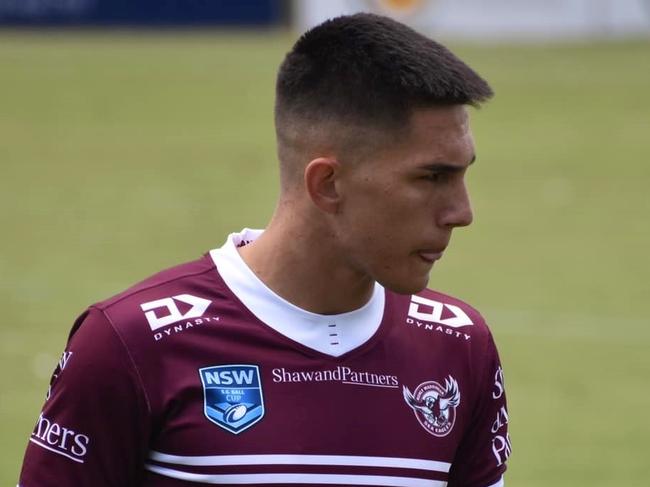 Manly young gun Tylor Bunting has led the club's SG Ball side at halfback this season.