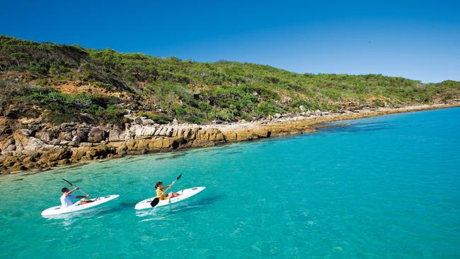 Kayaking at Monkey Beach, Great Keppel Island, Queensland Photo supplied by Tourism Queensland Mandatory credit: Tourism and Events Queensland