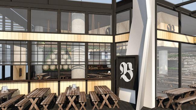 An artist impression of The Bavarian, which is opening in Wollongong.