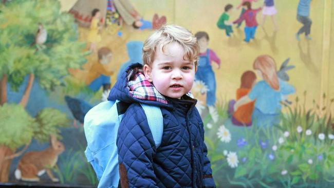 Prince George begins his social education at a Montessori nursery school. Picture: DUCHESS OF CAMBRIDGE/HANDOUT