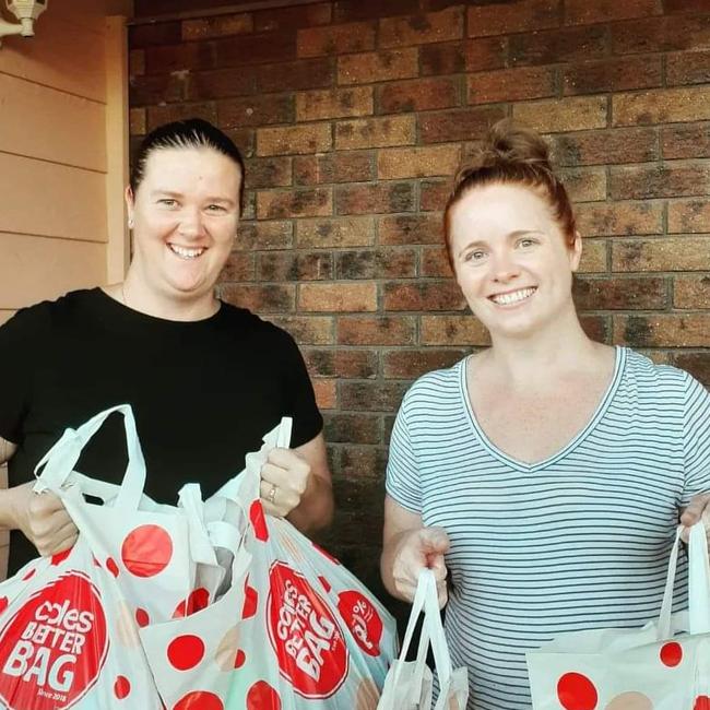 Kimberley Fort and Stacey Mattinson from Moreton Bay Support Hampers.