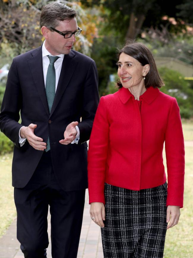 Dominic Perrottet with former premier Gladys Berejiklian.