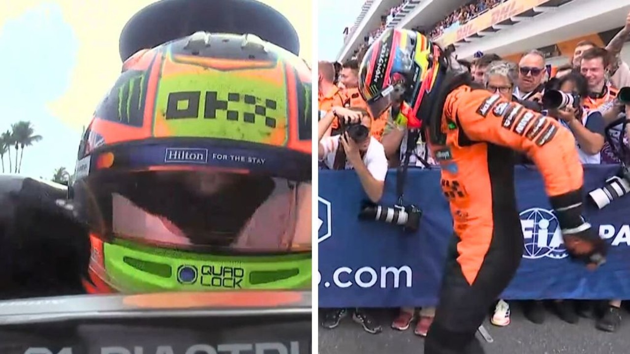Piastri wins GP as Verstappen blows up