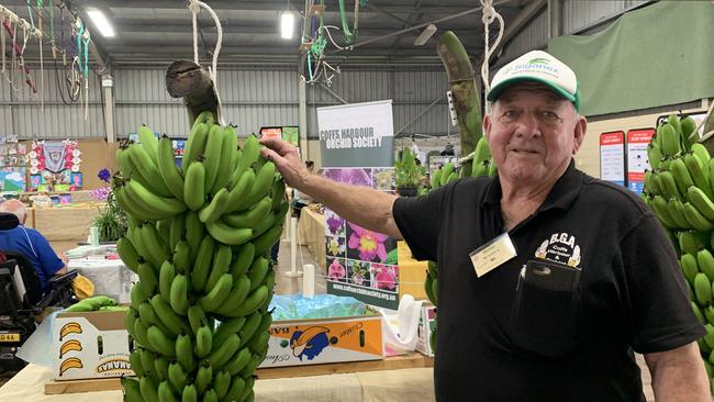 Walter Gately, 77 used to grow bananas in Coffs Harbour and has seen the evolution of a town that once had a small population of 8000. Picture: Matt Gazy