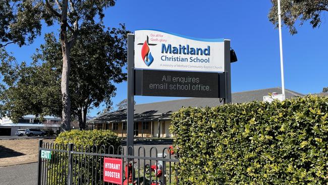 Maitland Christian School had cases of Covid on August 5. Picture Amy Ziniak