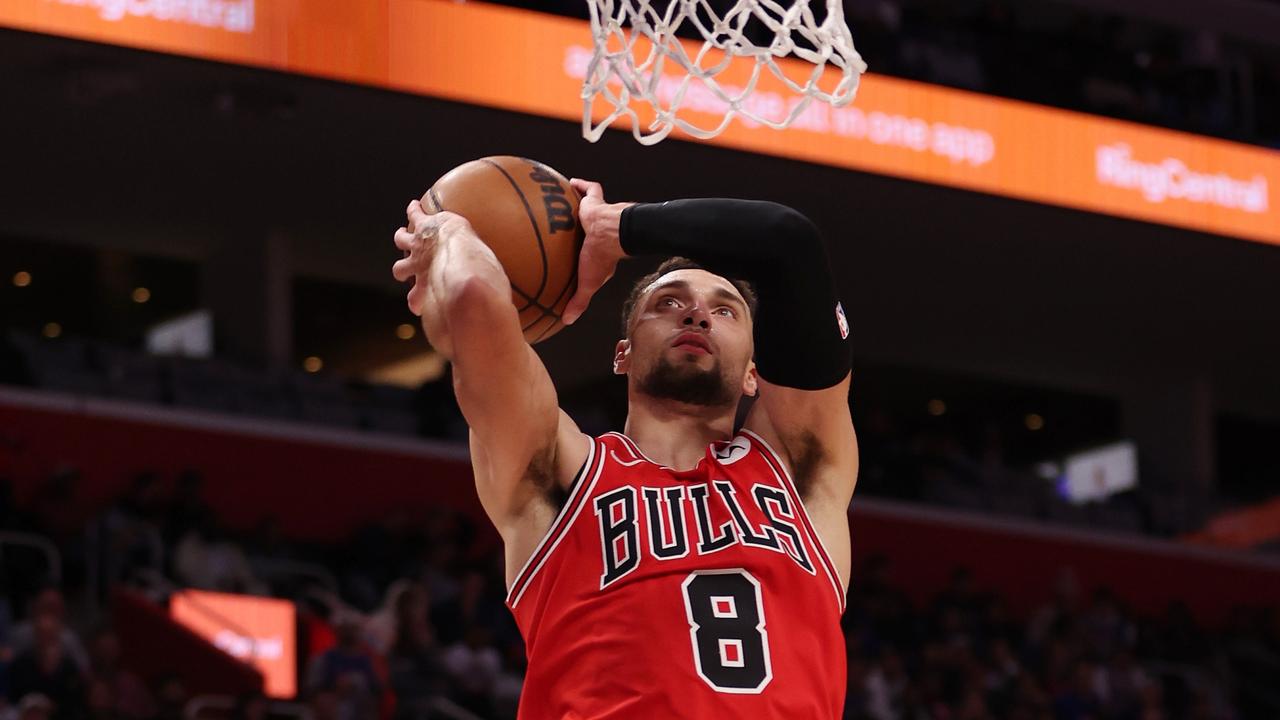 LaVine’s first 50-point game wasn’t enough to help the Bulls beat the Pistons. (Photo by Gregory Shamus/Getty Images)