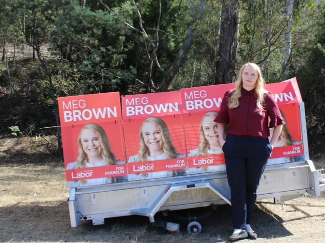 Labor’s Meg Brown won her seat in Franklin over fellow Labor candidate Toby Thorpe.