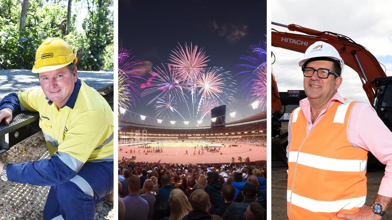 Wagners CEO Cameron Coleman (left) and McNab Constructions managing director Michael McNab are excited to collect the infrastructure work that will come from a successful Olympic Games bid.