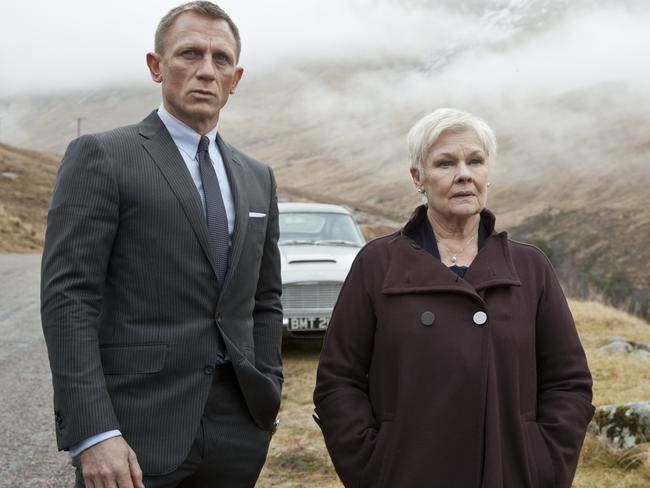 Daniel Craig and Judi Dench in the Bond film ‘Skyfall’.