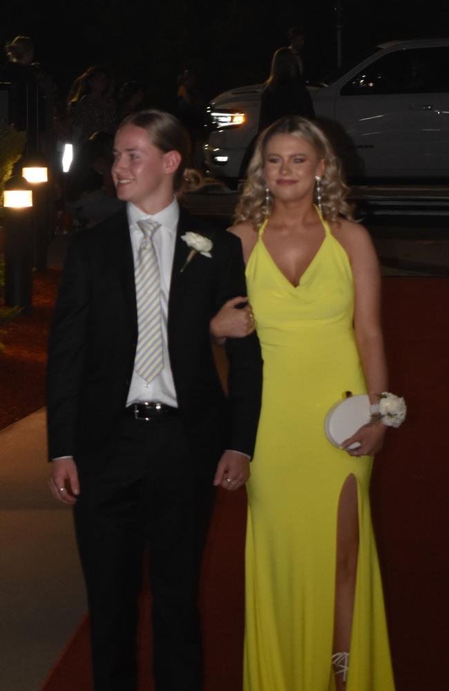 Matthew Spence and Ellie Cooper at Assumption College Warwick formal