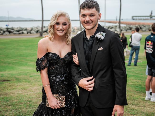 CLASS OF 2024: St Patrick's College Townsville school formal. Student Savannah Piggott with Ayden Jensen.