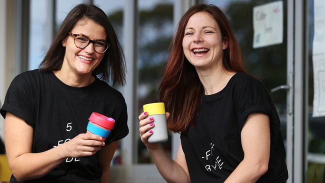 Jo Taranto (left) and Corina Seeto at Putney. Picture: AAP/ Danny Aarons