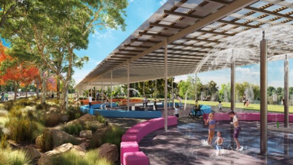 A look at the future Pavilion, featuring another cafe, at Regatta Park Emu Plains.