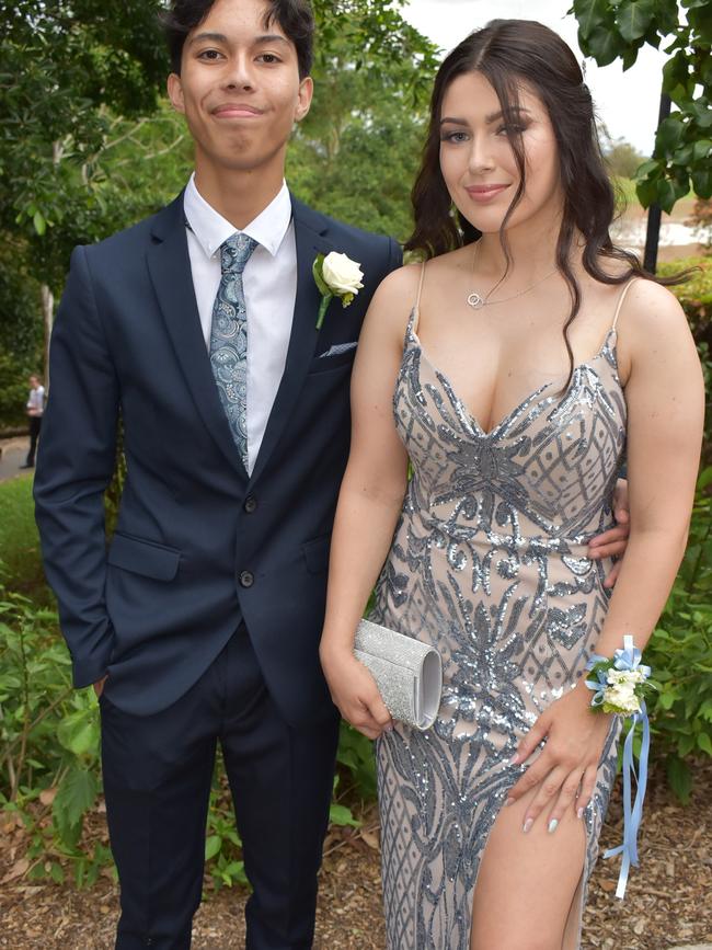 Dave Terry and Lilijana Quagliata-Newman at the Mackay State High School 2021 Year 12 formal, November 16, 2021. Photo: Tara Miko and Janessa Ekert