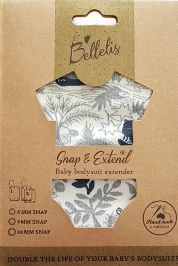 Baby bodysuit extender - Bellelis Snap & Extend