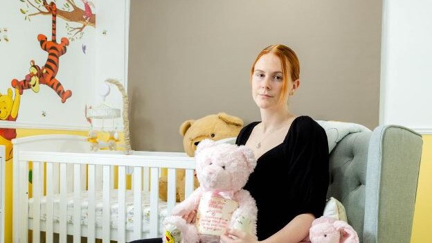 Meg Flaskett in Thea’s nursery. Picture: Richard Walker